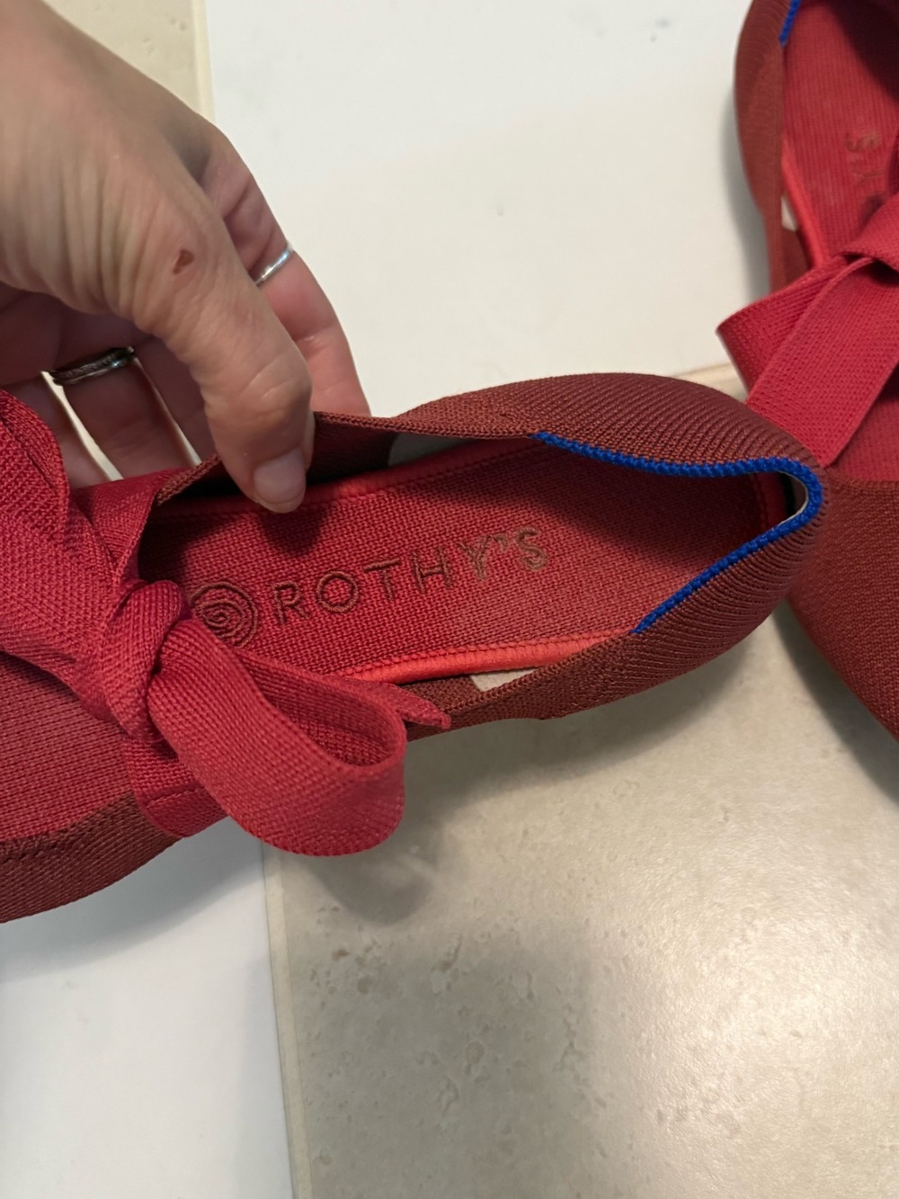 Rothy's Bow Point Flat in Cinnamon - Picture 6 of 11